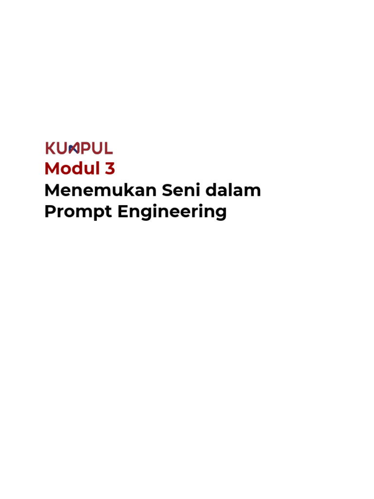Prinsip dan Teknik Prompt Engineering | PDF