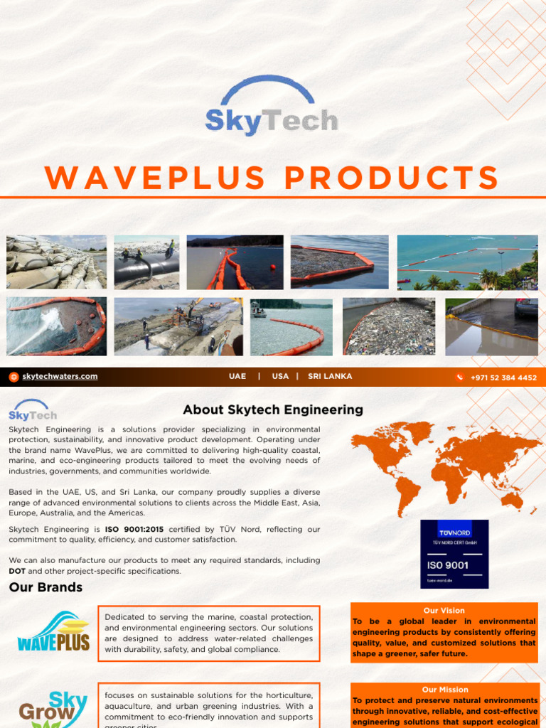 WavePlus - Coastal & Environmental Protection Solutions | PDF | Coast ...