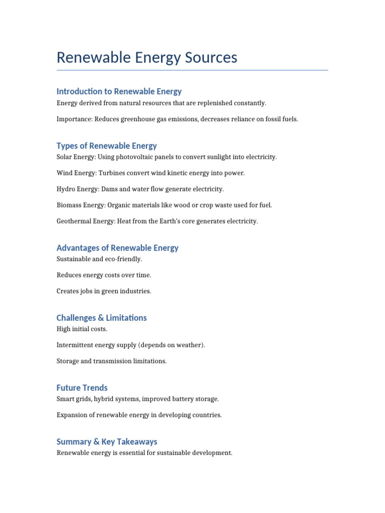 Renewable Energy | PDF
