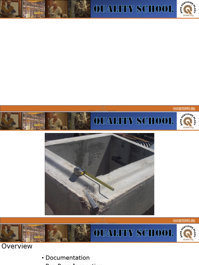 2021 Pre Post Pour Inspection No Voiceover | PDF | Concrete | Materials