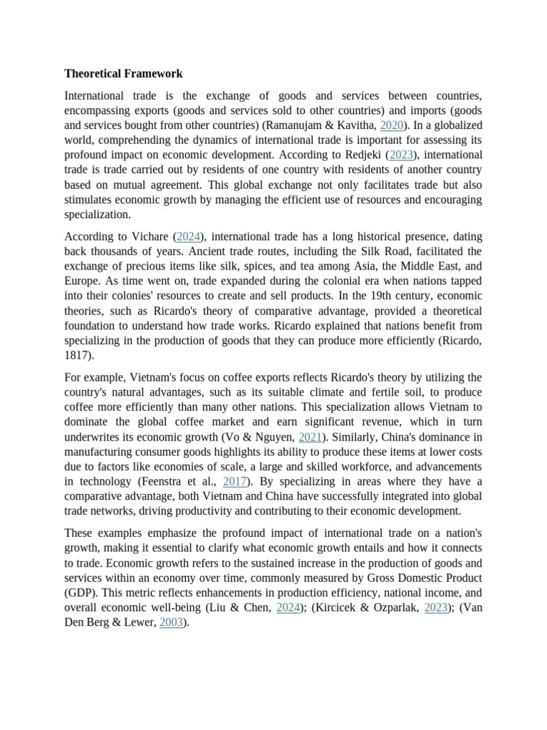 International Trade's Impact on Economic Growth | PDF | Economic Growth ...