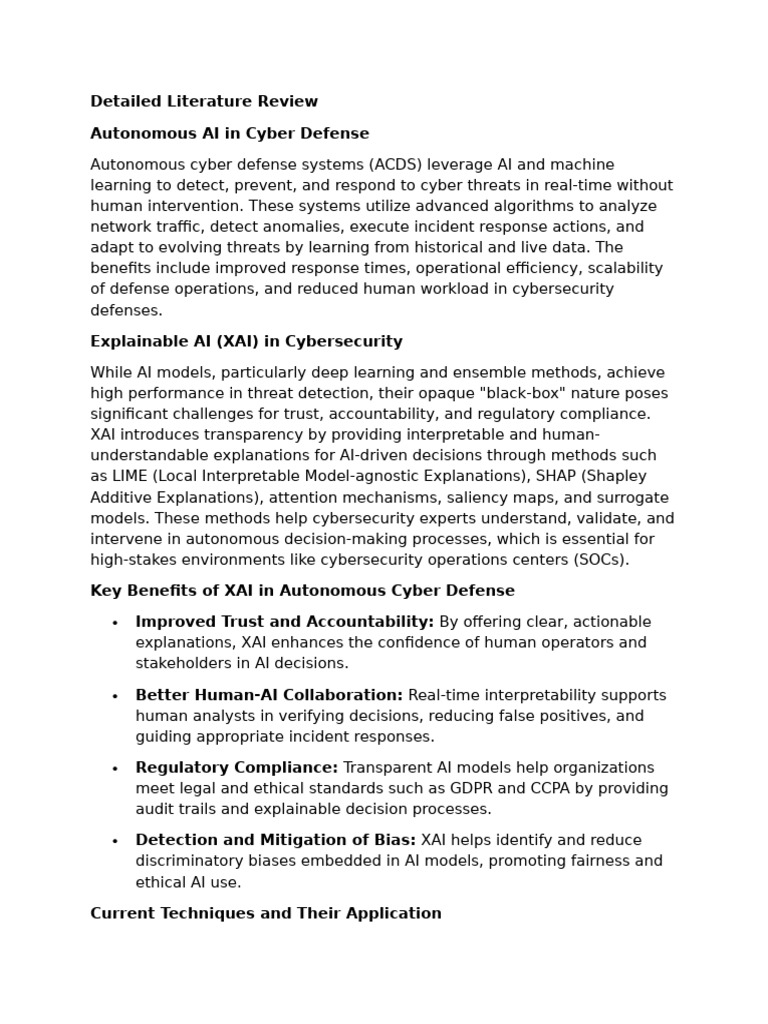 AI-Driven Cyber Defense: XAI Insights | PDF | Artificial Intelligence ...