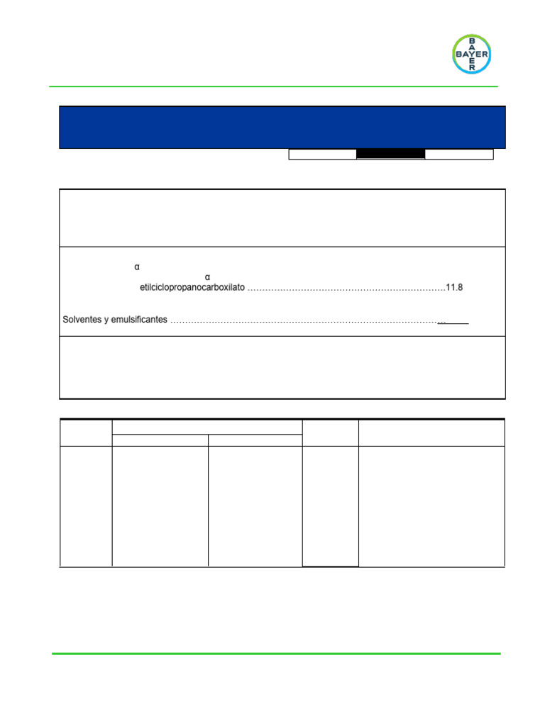 Ficha Técnica de Bulldock® 125 SC | PDF