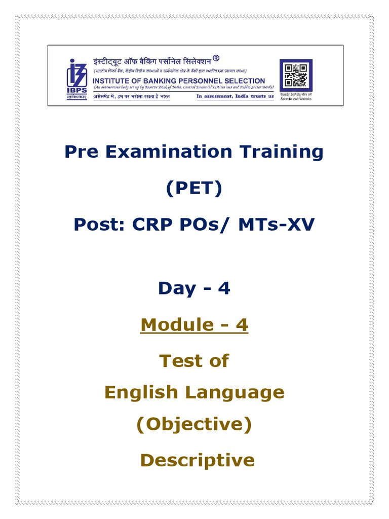 Advanced English Proficiency Test | PDF | Reading Comprehension | Question