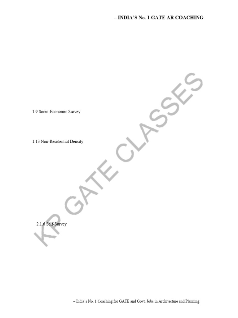 GATE Survey Techniques Guide | PDF | Sampling (Statistics) | Geographic ...
