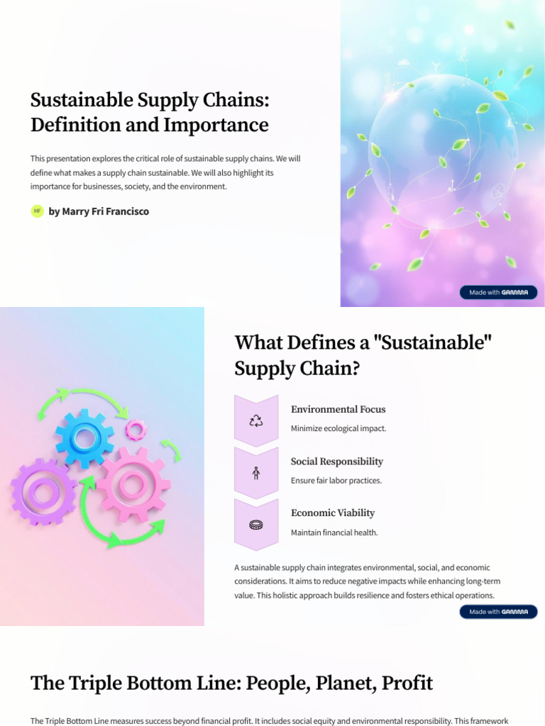 Defining Sustainable Supply Chains | PDF | Sustainability | Supply Chain