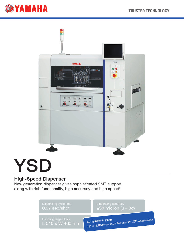 Yamaha YSD High-Speed Dispenser Overview | PDF