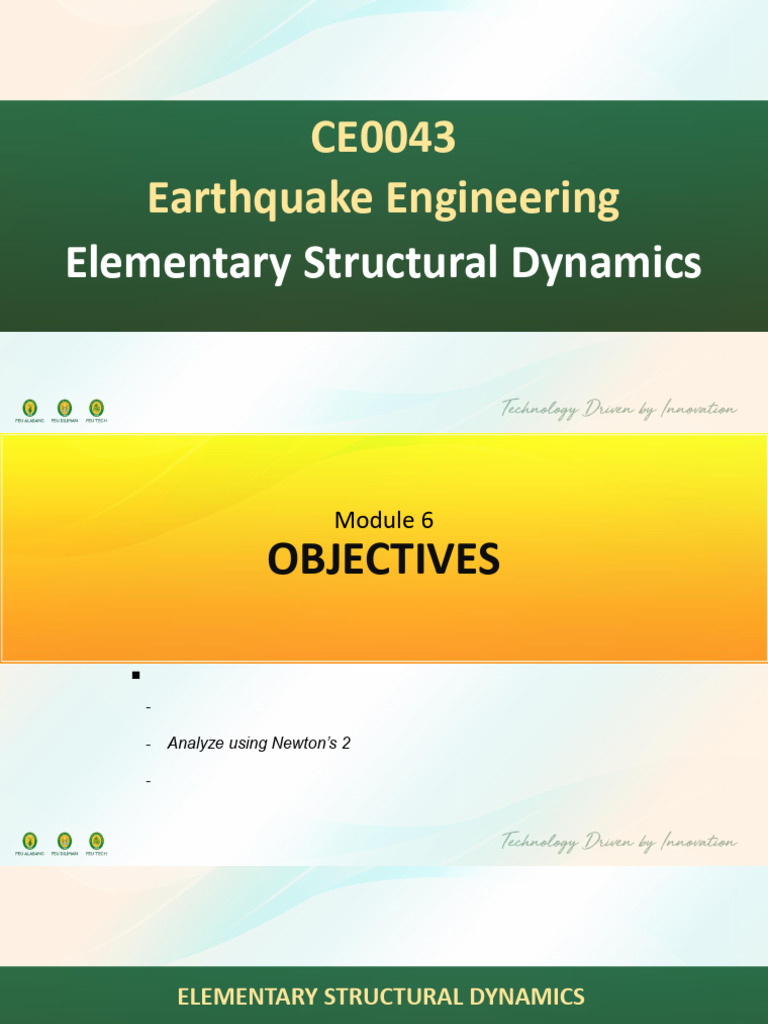 Introduction to Structural Dynamics | PDF | Force | Damping