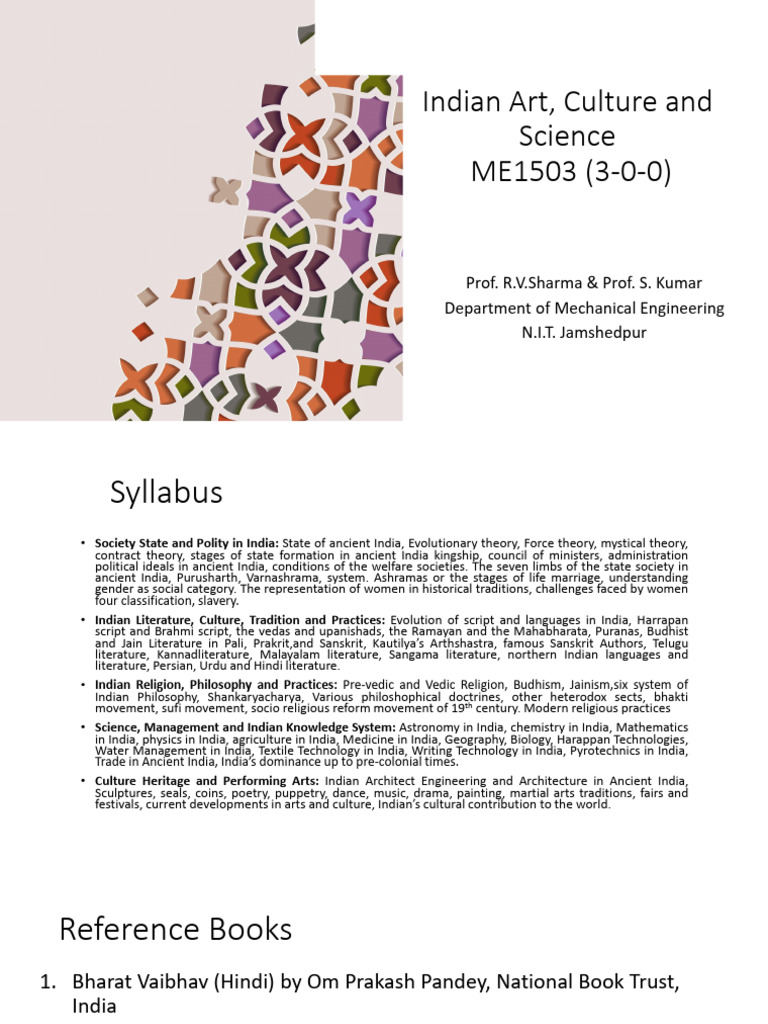 Indian Art, Culture, and Science Overview | PDF