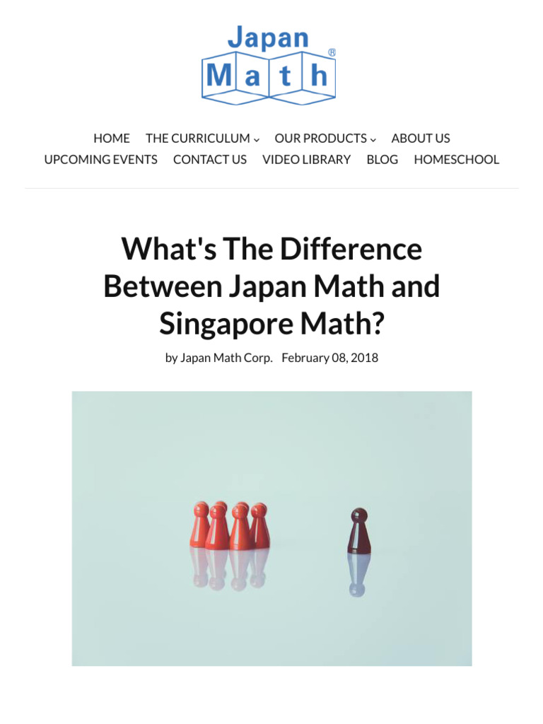 Japan Math vs. Singapore Math Explained | PDF | Curriculum | Mathematics