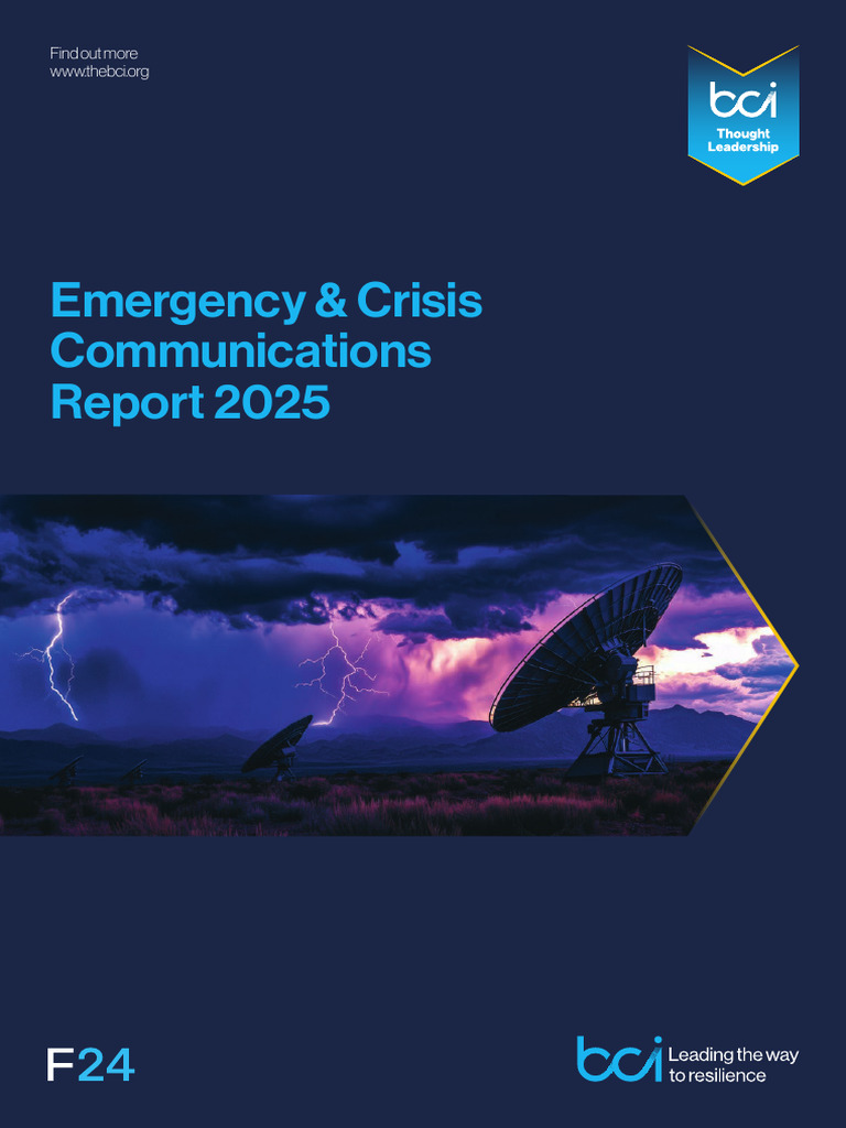 BCI Emergency Crisis Communications Report 2025 | PDF | Instant ...