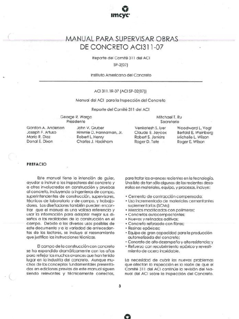 Aci 311 07 | PDF