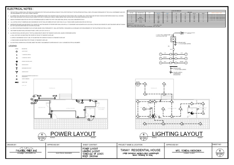 Electrical Layout for Residential House | PDF | Electrical Wiring ...
