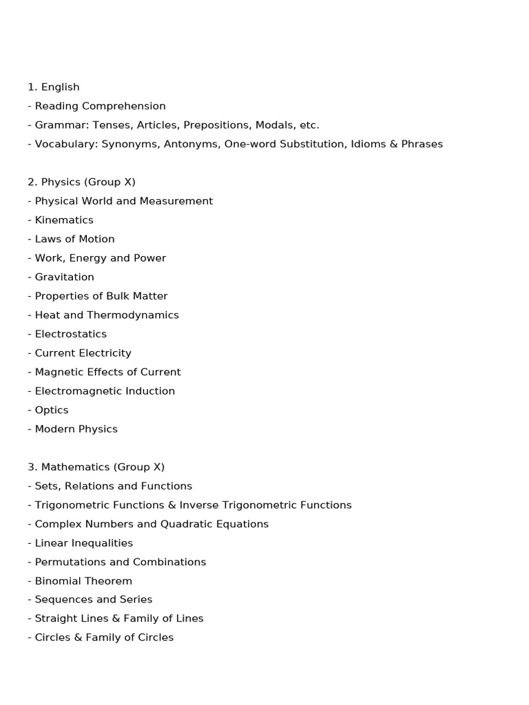 Agniveer Vayu X & Y Group Syllabus | PDF