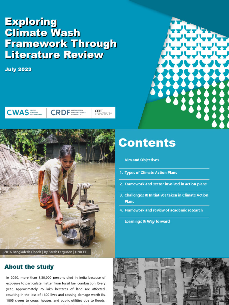 Climate Action Plans for WASH Resilience | PDF | Climate Change ...