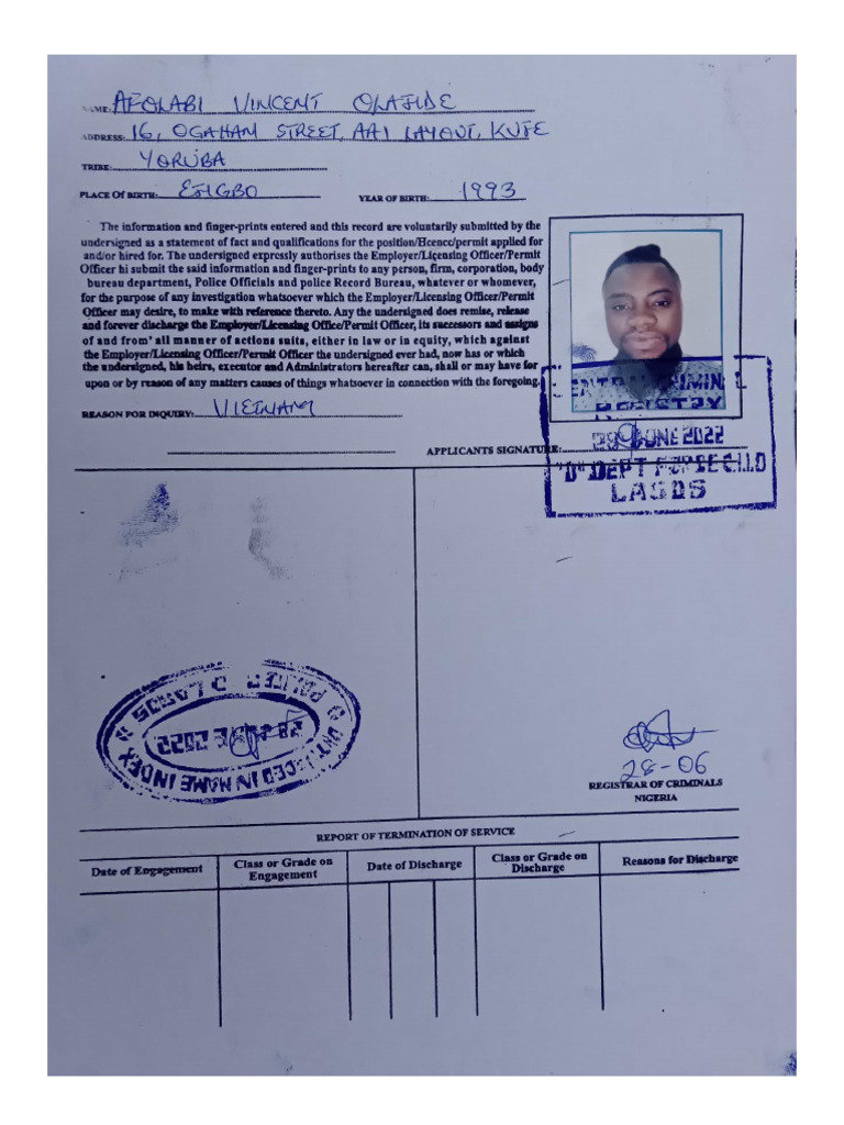 Police Character | PDF