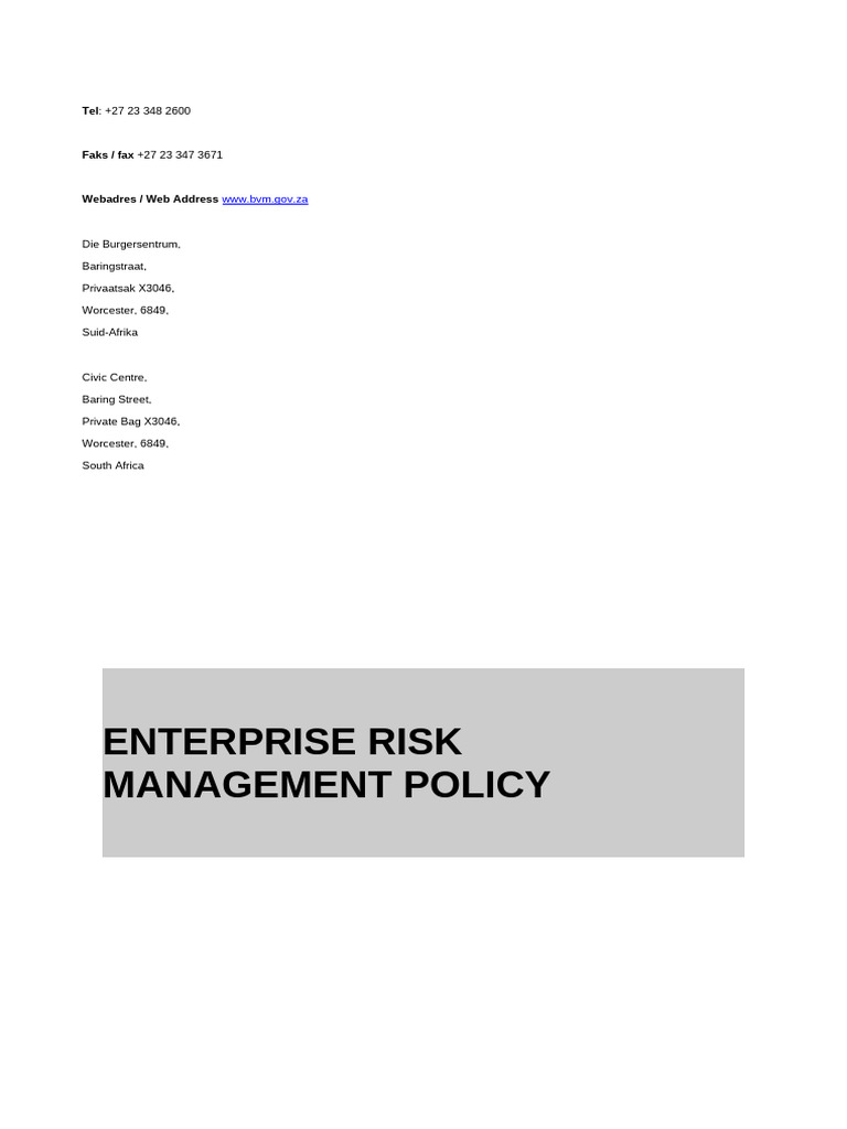 ANNEXURE E | PDF | Risk | Risk Management