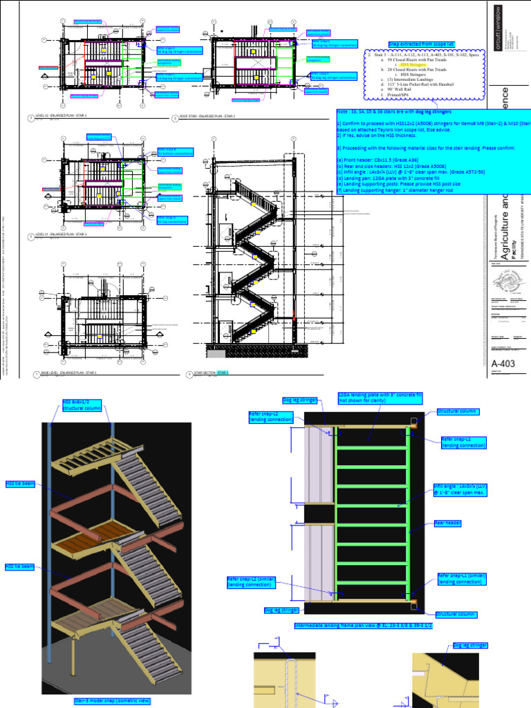 Stair Design Plan for TSU-005 | PDF | Stairs | Architectural Elements