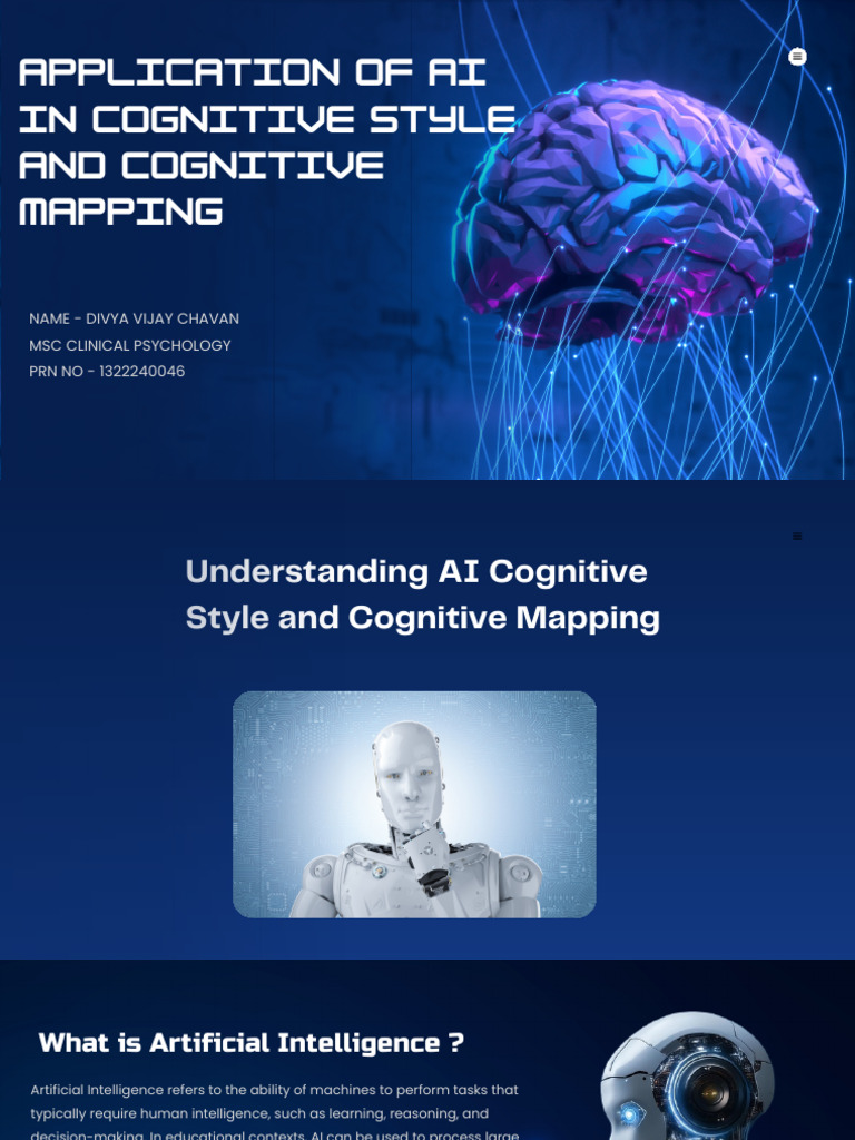 Application of Artificial Intelligence in Cogntive Style and Cogntive ...