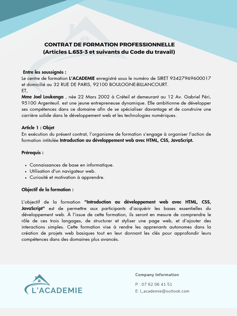 Formation Web : HTML, CSS, JavaScript | PDF | Programmation web | Internet