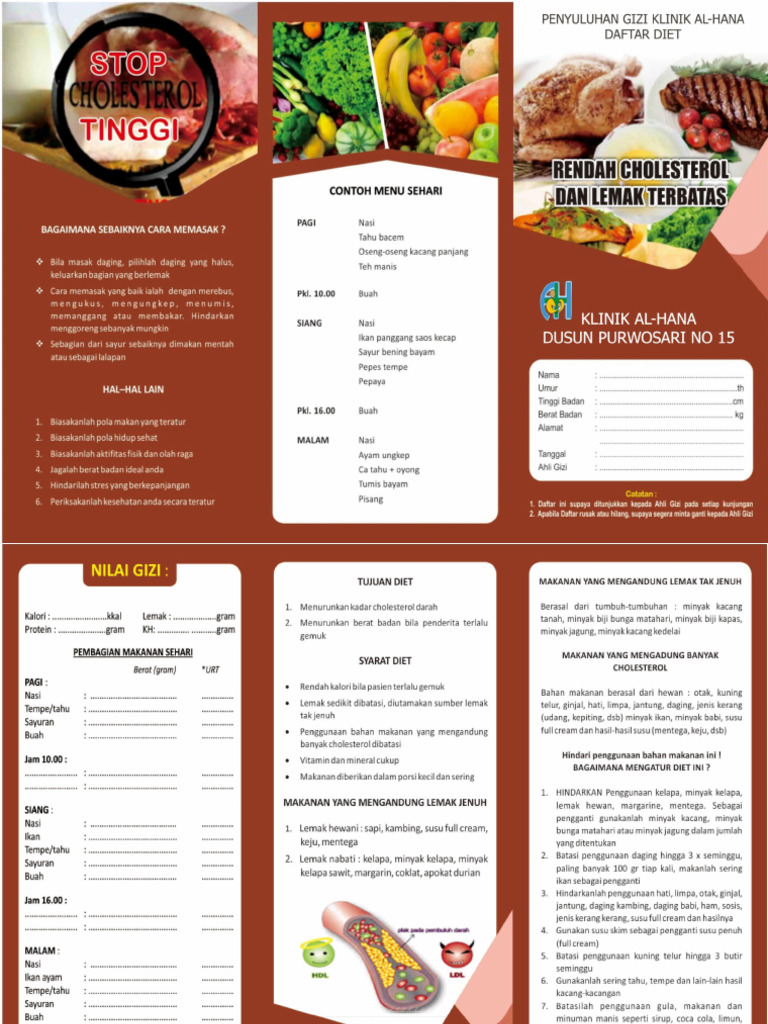 Diet Rendah Kolesterol | PDF