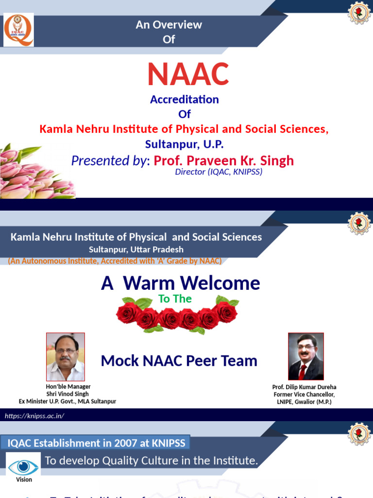 IQAC Presentation For NAAC Mock Inspection - 12!08!2024 | PDF ...