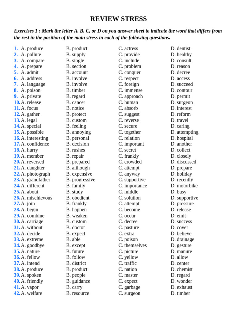 Stress Patterns in English Vocabulary | PDF | Sherlock Holmes | Dr. Watson