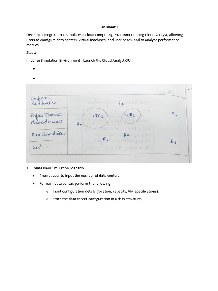 Cloud Analyst Simulation Guide | PDF