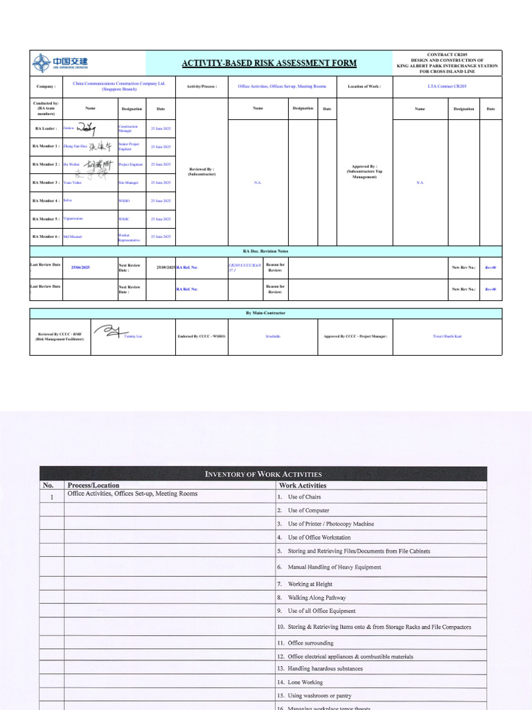CR205 Risk Assessment Overview | PDF | Applied Mathematics | Risk