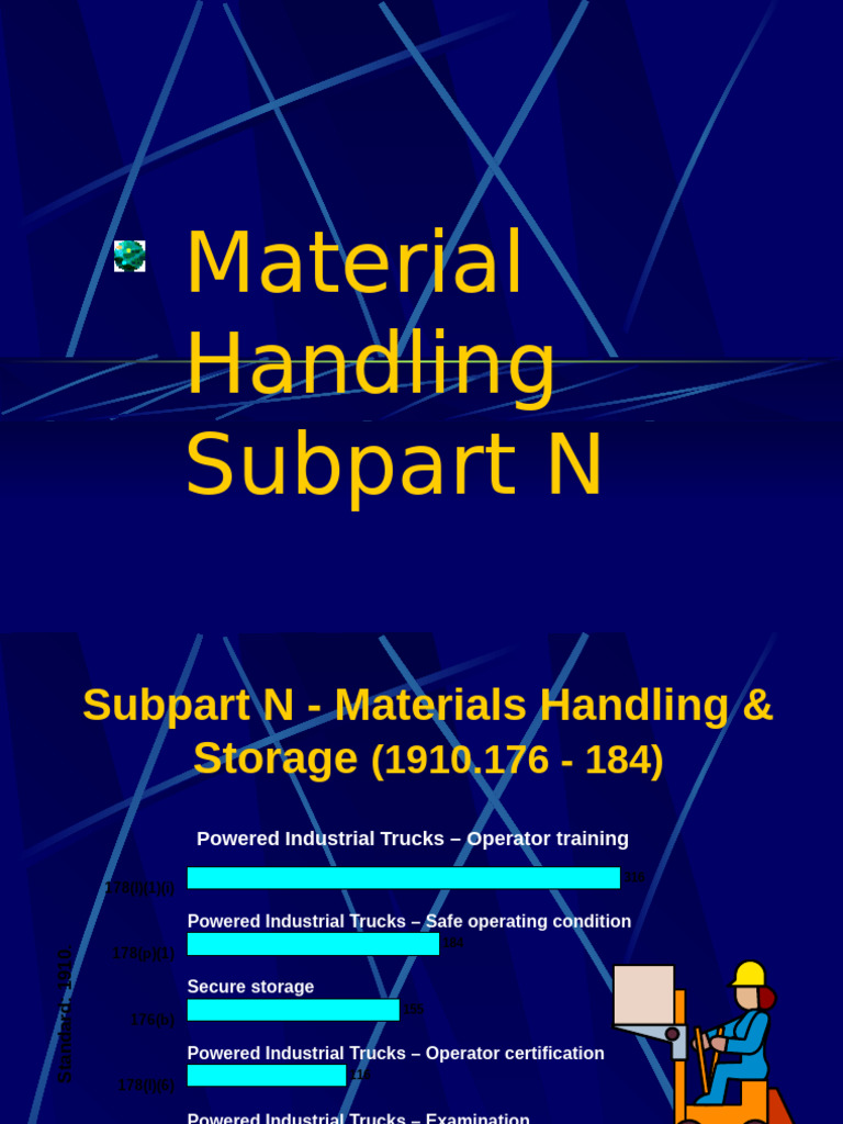 OSHA Guidelines for Material Handling | PDF | Crane (Machine) | Forklift