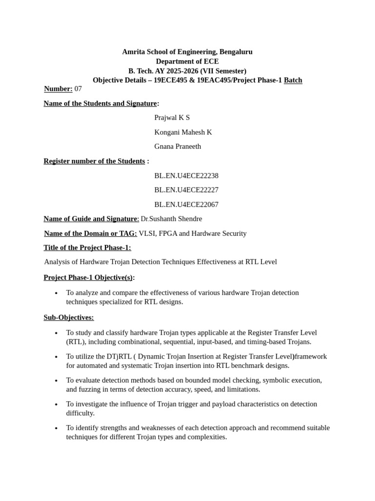 Pp1 Synopsis | PDF | Computing | Computer Engineering