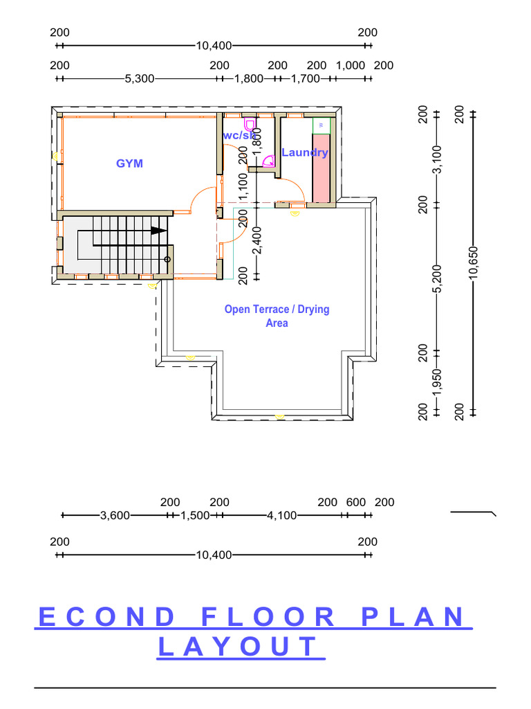 Second Floor Plan Layout Details | PDF