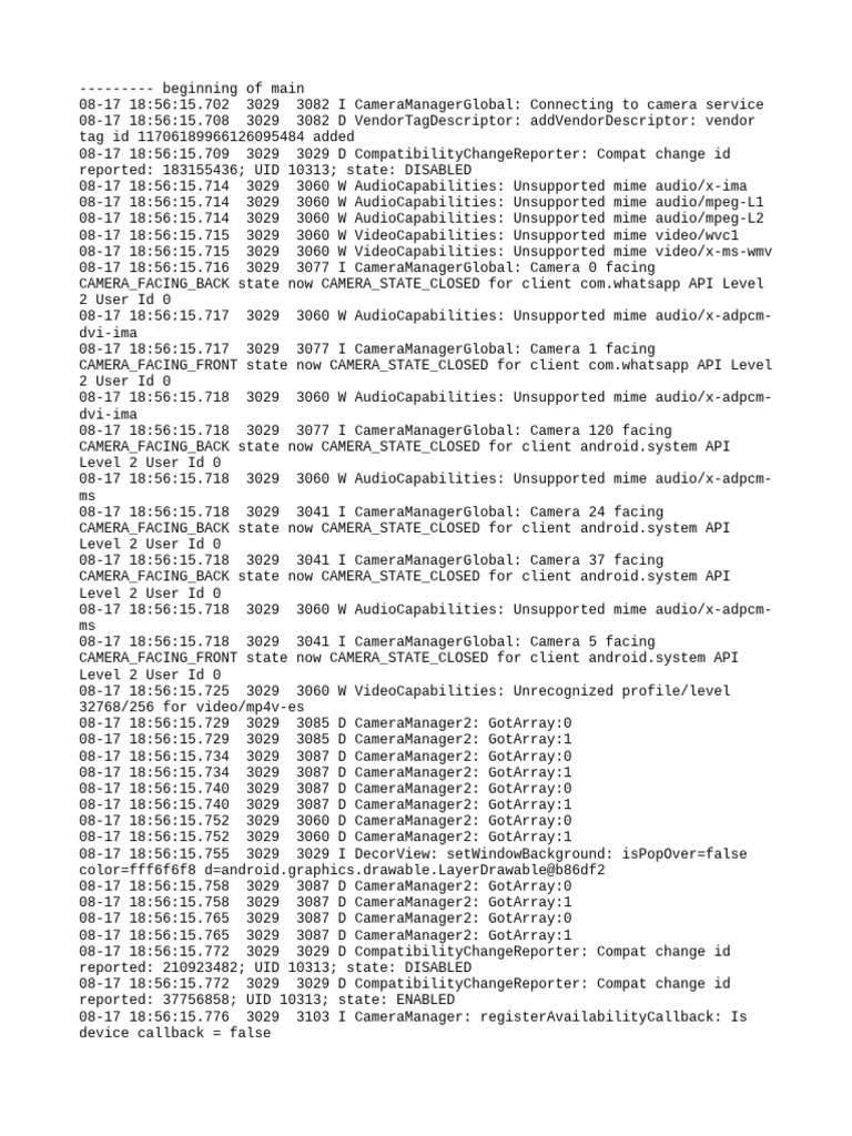 Log Cat 1755431775619 | PDF | Software Engineering | Computer Programming