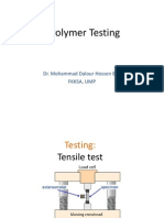 Polymer Testing: Dr. Mohammad Dalour Hossen Beg Fkksa, Ump