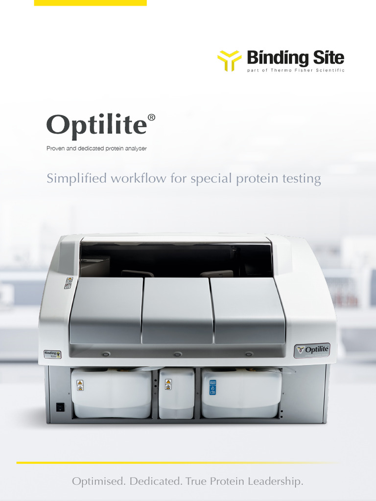 MKG1070.1 Optilite System Brochure | PDF | Assay | Antibody