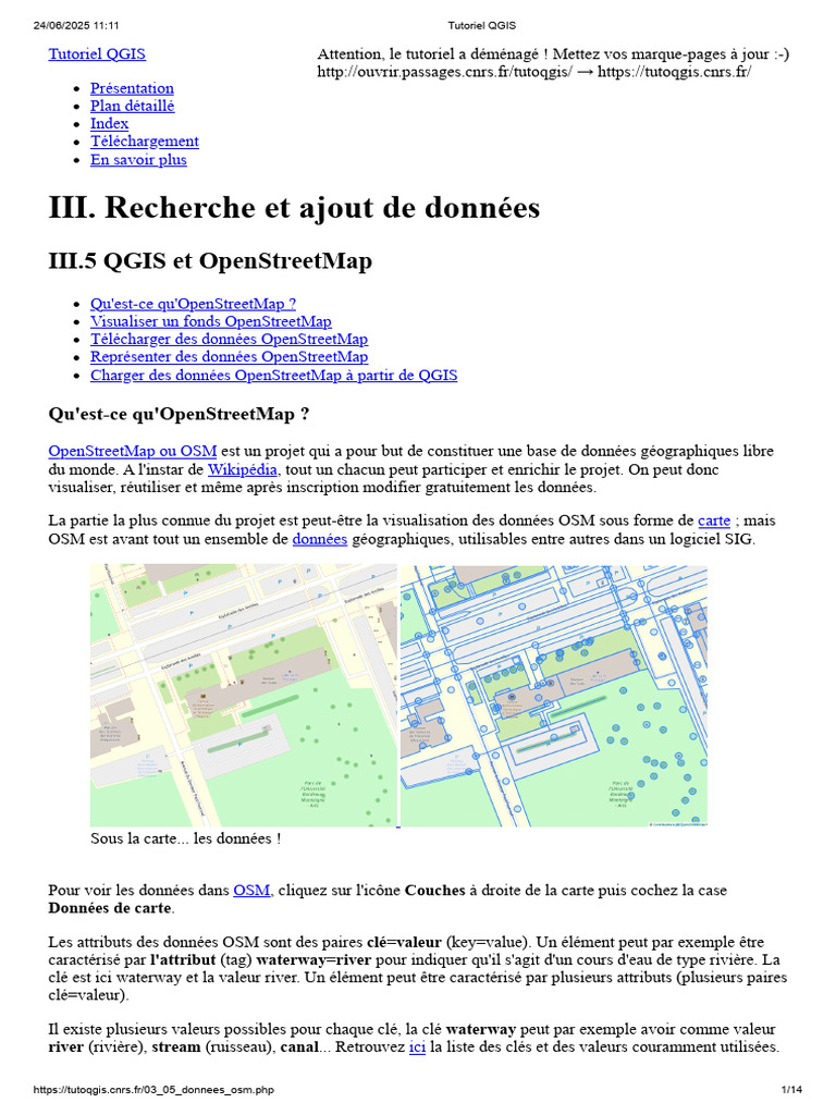 Tutoriel QGIS : Utiliser OpenStreetMap | PDF | Fichier informatique ...
