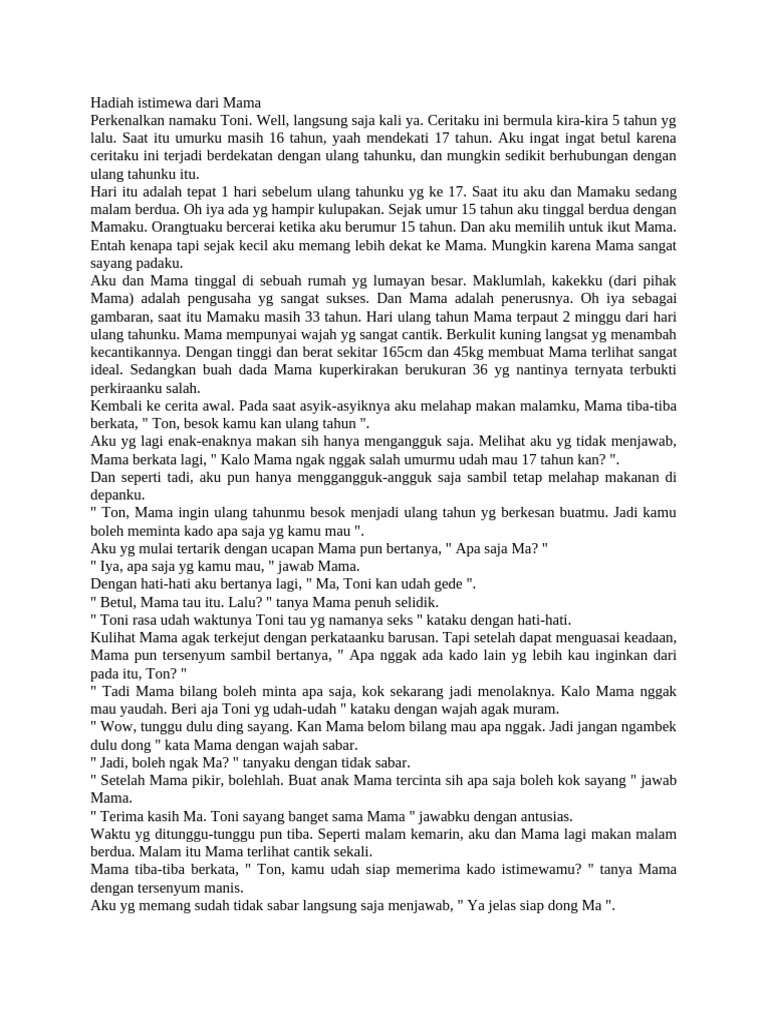 Hadiah Istimewa Dari Mama | PDF