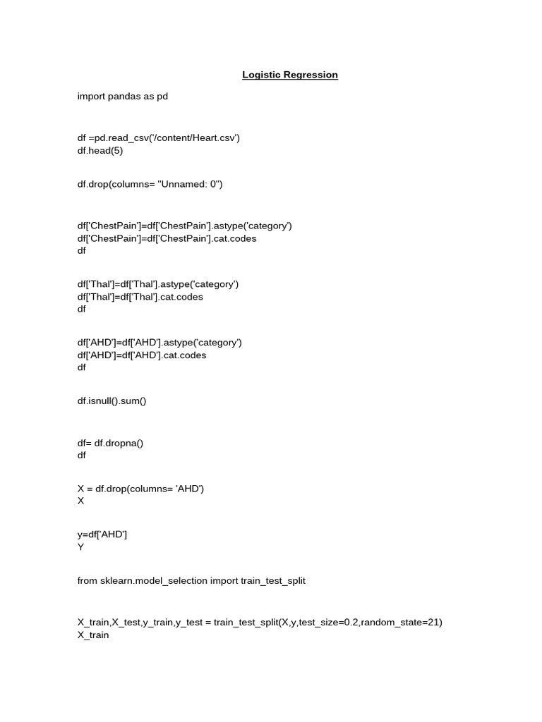 Logistic Regression Analysis in Python | PDF