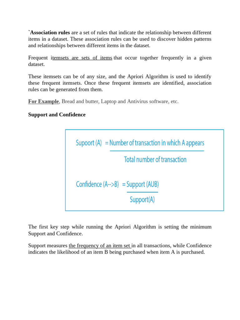 Apriori Algorithm for Frequent Itemsets | PDF | Sampling (Statistics ...