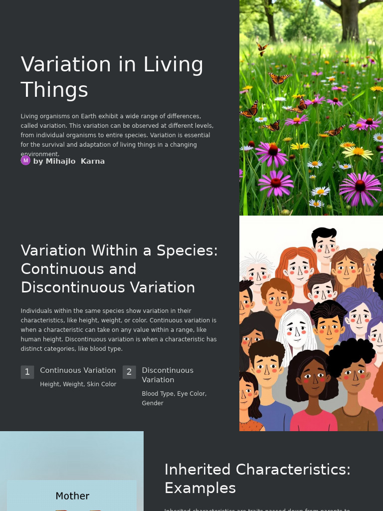 Photo inspiration: Understanding Variation In Living Organisms Pdf Sex Photo Inspiration