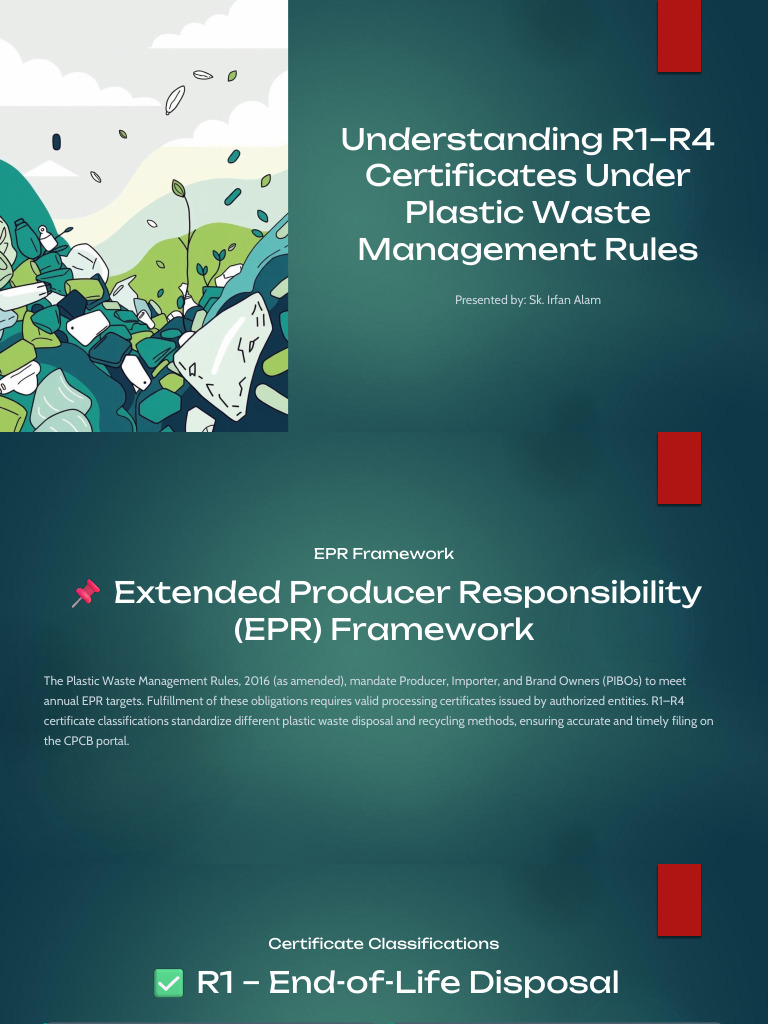 R4 Recycling Under Plastic Waste Rules | PDF | Waste Management | Waste