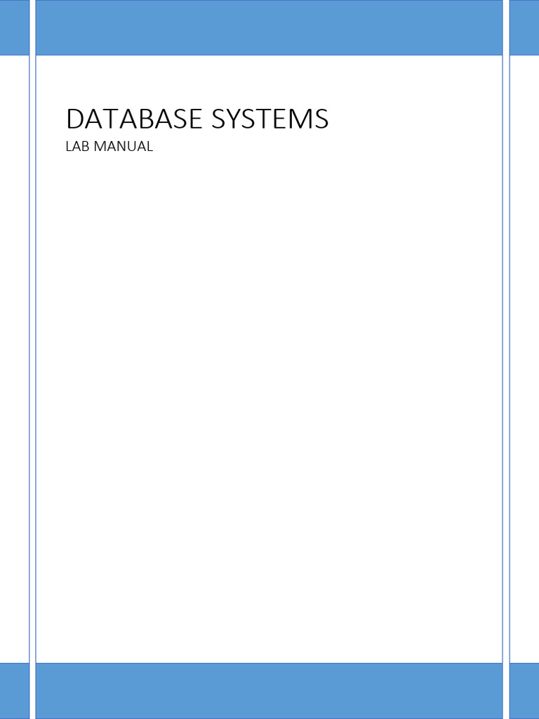 SQL Practical Lab Manual Guide | PDF | Databases | Sql