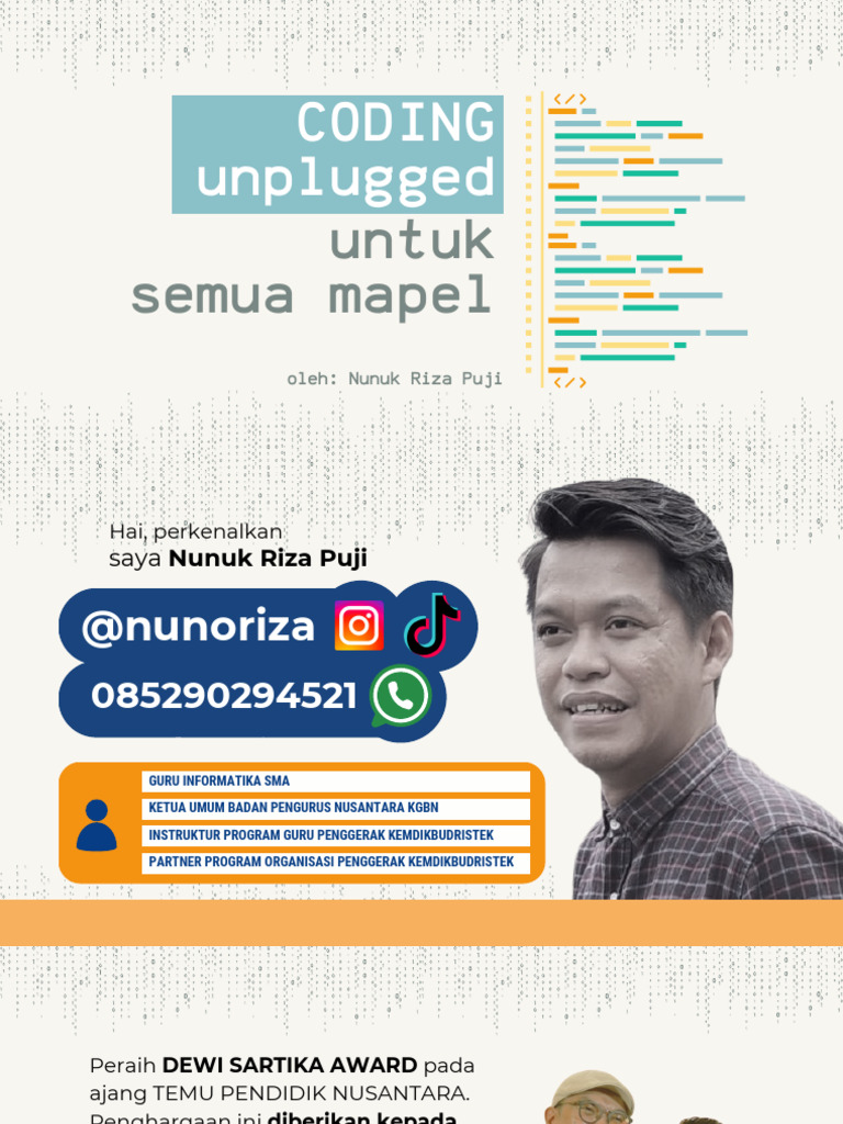 Koding Unplugged untuk Semua Mapel | PDF