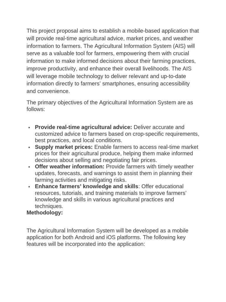 Mobile App for Real-Time Farming Insights | PDF | Agriculture | Usability