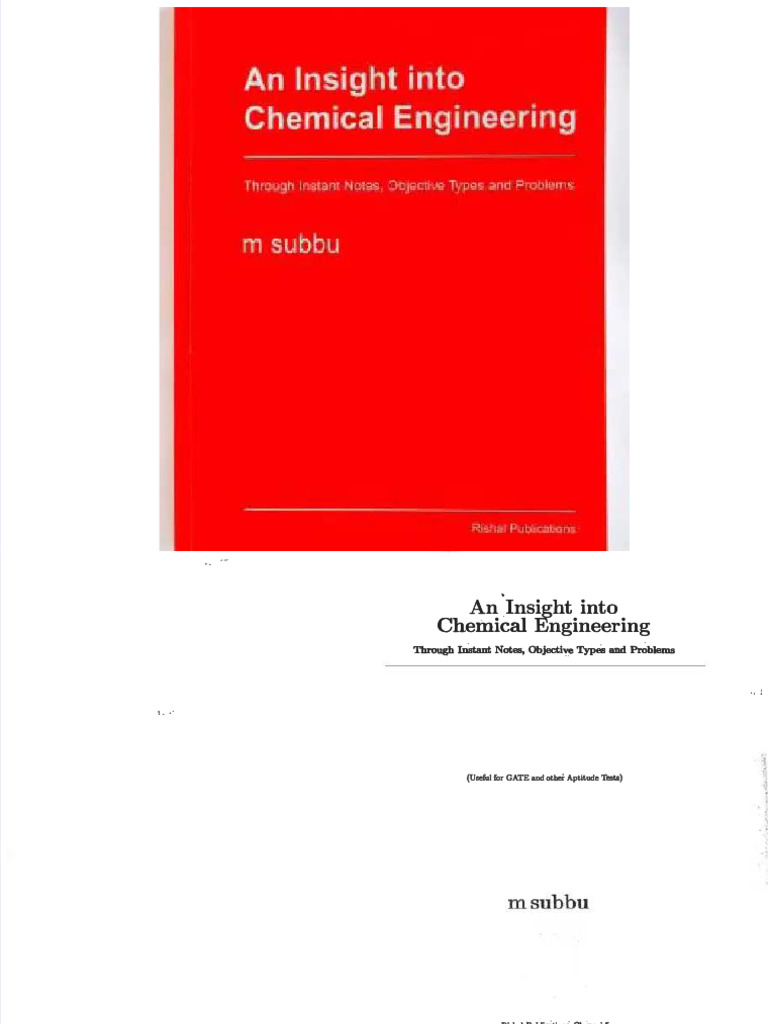 Chemical Engineering Insights for GATE | PDF