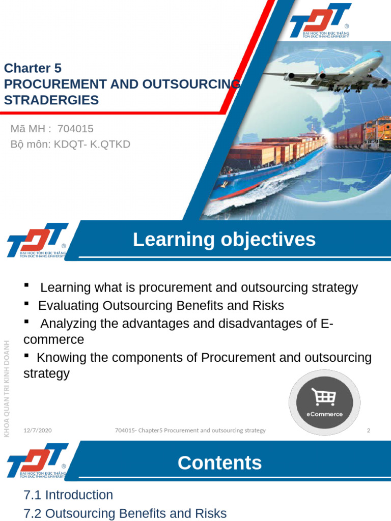 PROCUREMENT - Supply Chain Managment | PDF | Supply Chain | Outsourcing