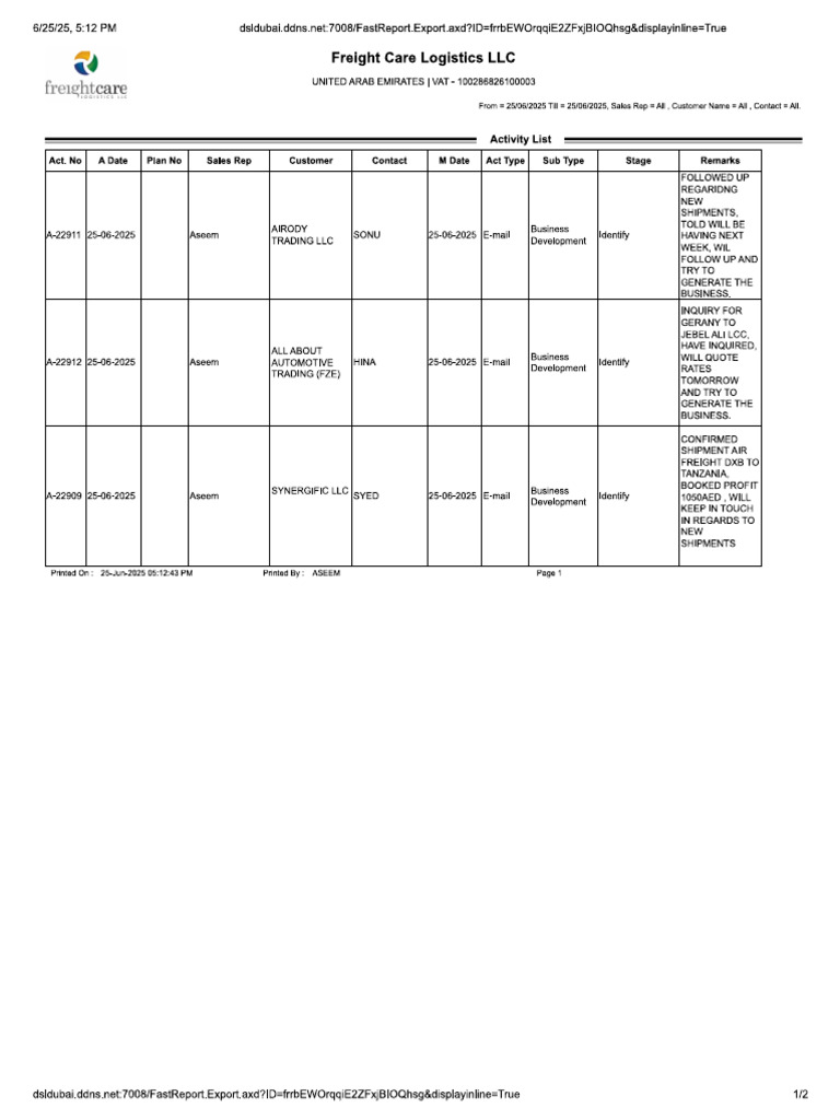 DSR 25-06-2025 | PDF