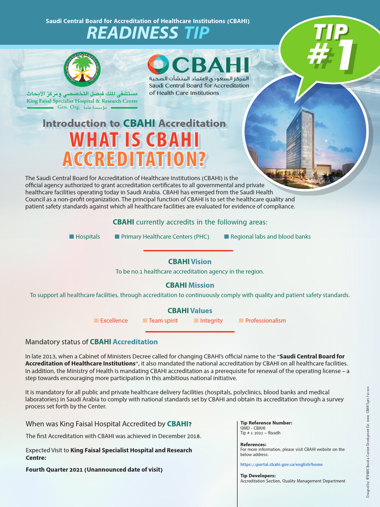 CBAHI Accreditation Standards Overview | PDF | Health Care | Saudi Arabia