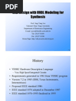 VLSI Design With VHDL Modeling For Synthesis