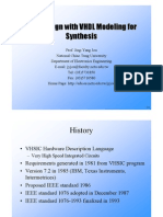 VLSI Design with VHDL Modeling for Synthesis